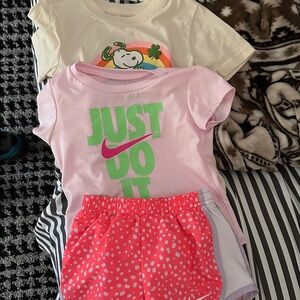 Nike Pink and Cream Just Do It Set
